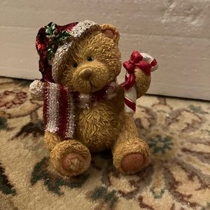 Used bear Santa figurine